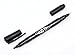 Helix Dual Tip Fabric and Laundry Permanent Marker Pen - Black