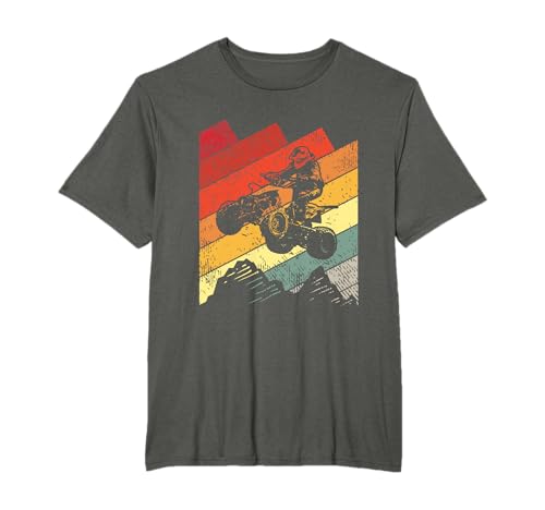 Imagen de Motociclista De ATV Vintage Regalo Four Wheeler Quad Bike Camiseta