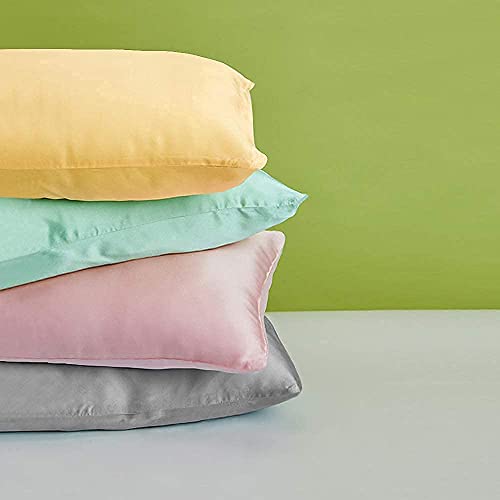 Flxxie Toddler Navy Blue Satin Pillowcases And Pillows, 13" X 18" #TOP3