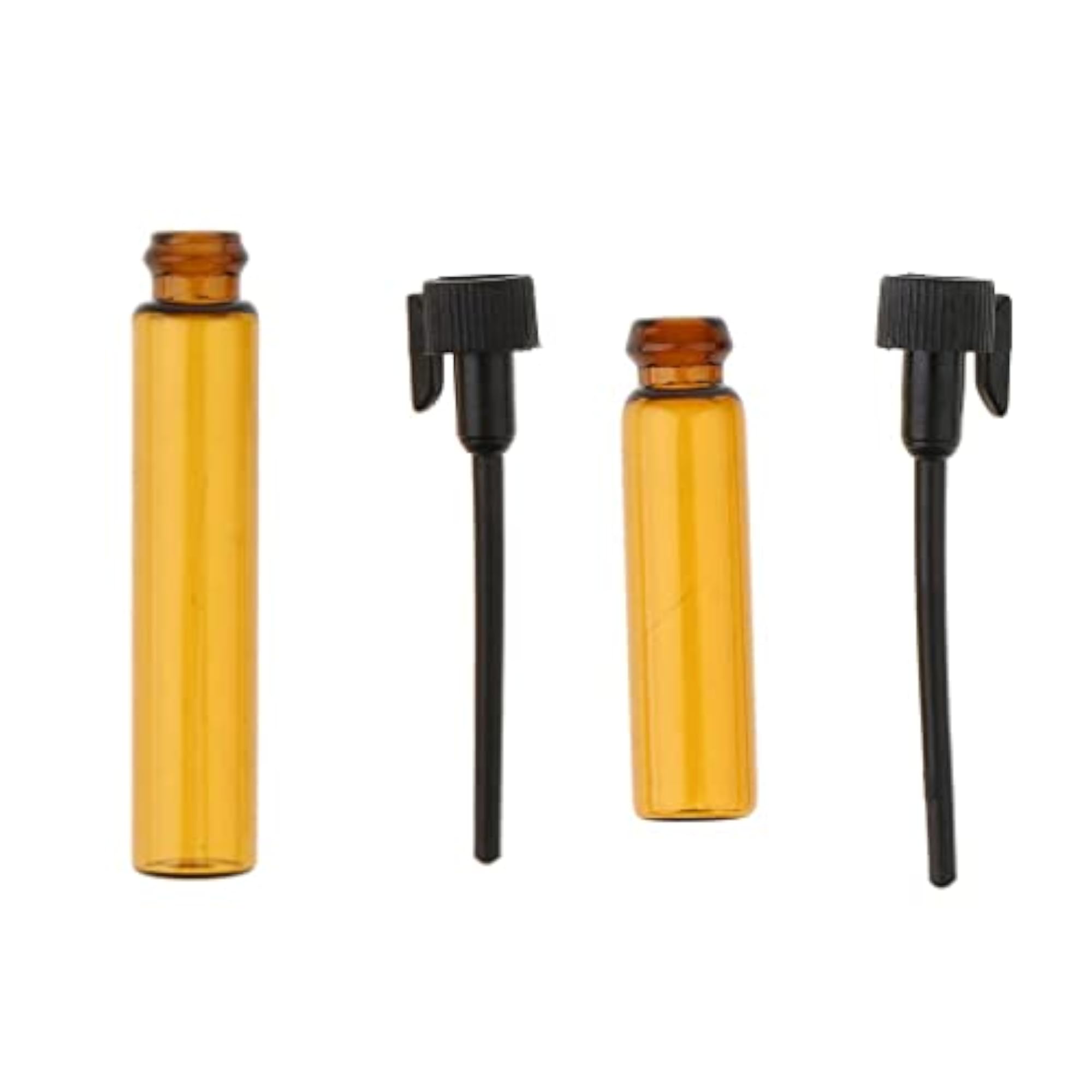 50Pcs/Set Mini Amber Glass Essential Oils Bottles