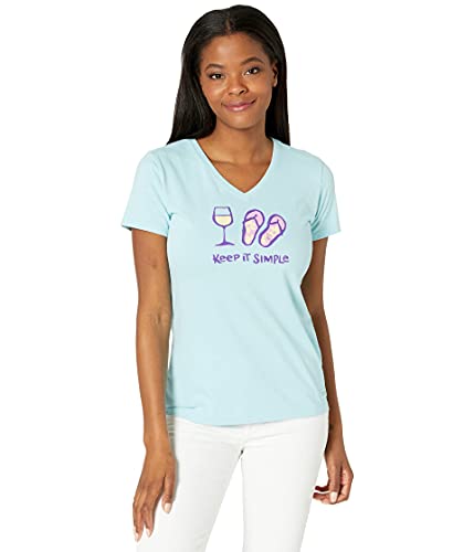 T-shirt col V Sew Much Love Life is Good idéal pour les journées créatives