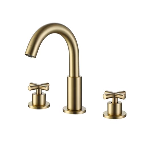 Mitigeur de lavabo 3 trous poignée croisée pour éliminer les éclaboussures de vasque