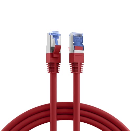 EFB Câble patch RJ45 S/FTP Cat.6A Cat7 TPE Superflex Rouge 2 m
