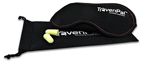 Travenpal® Contoured Sleep Mask + Travel Pouch & Ear Plugs, One Size Fits All