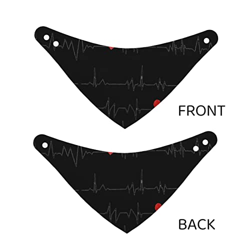 Pet Bandana Nurses-Heart-Beat Soft Puppy Cat Scarf Washable Daily Handkerchief Small #TOP3