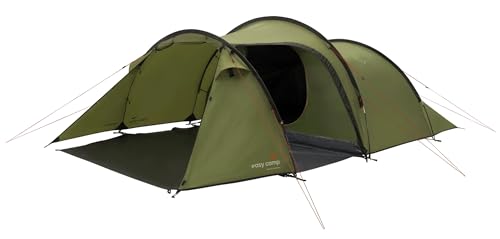 Design spazioso: tenda a tunnel a tre poli con ampio portico, spazio per 4 persone e molteplici opzioni di archiviazione, tra cui tasche organizer e un comodo punto lanterna.