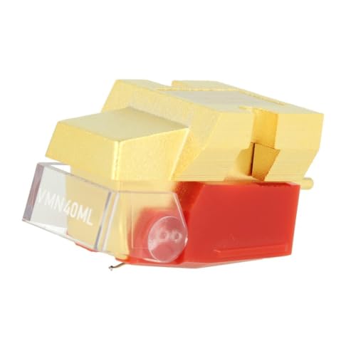 Audio-Technica VM740ML Dual-Moving-Magnet-Stereotonabnehmer mit Microlinear-Nadel Rot