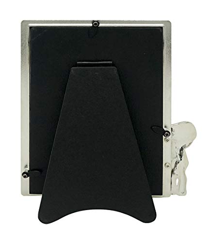 Gifty Gifty Modern Silver Thin Boarder Elephant Photo Frame / 4X6 In | For Vertical Display On Tabletops | Perfect For Home Decor, Wedding, Vacation, Graduation, Or Any Milestone Photos #TOP2