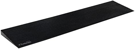 Ruedamann 1.2" Rise Threshold Ramp,1500 LBS Capacity, 35.4" Wide Natural Rubber Power Wheelchair Ramp Scooter, Non-Slip Solid Rubber Threshold Ramp for Doorways,Driveways,Bathroom,Cuttable