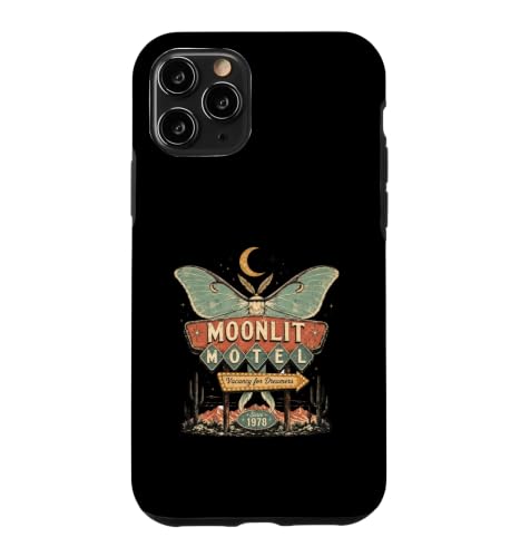 Moonlit Motel �o�^�t���C�T�C�� ���g�� �f�U�[�g���[�e�� �X�}�z�P�[�X iPhone 11 Pro �p