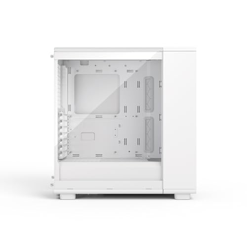 Image of Fractal Design Epoch White RGB - Tempered Glass Clear Tint- High Airflow PC Gaming Case - Mesh Front Panel - Three Momentum 12 RGB Fans Included - Spacious Interior - ATX /mATX /ITX Support