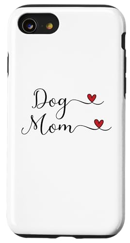 Dog Mom - I heart Dogs �^�C�|�O���t�B�f�U�C�� �X�}�z�P�[�X iPhone SE (2020) / 7 / 8 �p