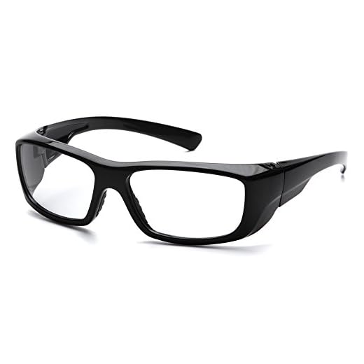 PYRAMEX SB7910D20 Pyramex Clear Safety Reader Glasses, Scratch-Resistant,Black Frame
