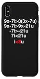 custodia per iphone xs max ti amo algebra matematica equazione divertente nerd geek algoritmo