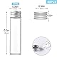 Tkxjry 40 Stück 20ml kleine Glasflasche Glas, Klare Flüssigkeitsprobe Fläschchen, Transparent Reagenzglas mit Schraubverschluss, Transparent Kleine Flaschen, für Blumenvase Beads Süßigkeiten