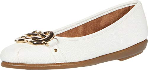Aerosoles Women's Casual, Ballet, Flat, White, 8