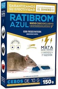Peyca Ratibrom 2 Cebo Fresco Rojo (150gr): Máxima Eficacia Contra Ratas Y Ratones Con Una Sola Ingesta