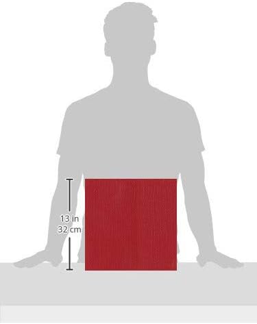 BAZZILL RED 12x12 Textured Cardstock | 80 lb Red Scrapbook Paper | Premium Card Making and Paper Crafting Supplies | 25 Sheets per Pack