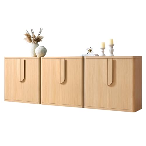 Natural Oak 6-Door Sideboard