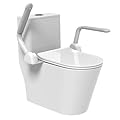 Gresource Toilet Safety Rails, Fordable Toilet Handrail Non-Slip Armrest Heavy Duty 480LBS Safety Frame for Elderly Senior Handicap Pregnant