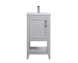 Elegant Decor 18 inch Single Bathroom Vanity in Grey