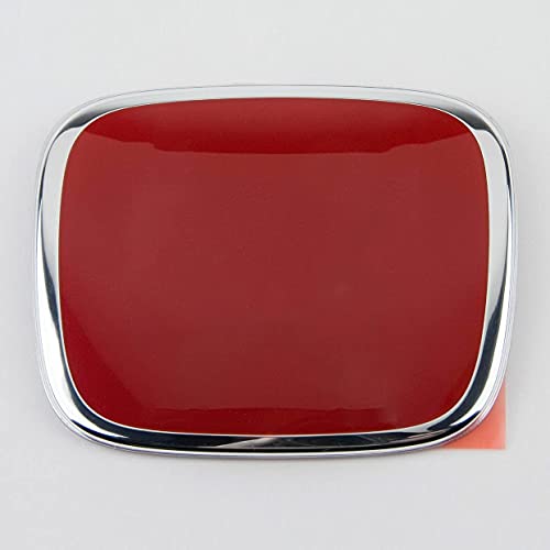 Jc Racing 3Pcs Red Chrome H Front Rear Steering Emblem Badge Compatible With Honda 10Th Gen Civic Coupe 2016-2021 #TOP2