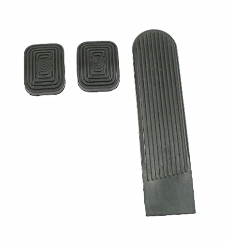 Empi 98-1068 Brake, Clutch, Gas Accelerator Pedal Pad Kit, Vw Bug, GHIA, Type 2 Bus, Type 3, 3 Pcs. by Empi