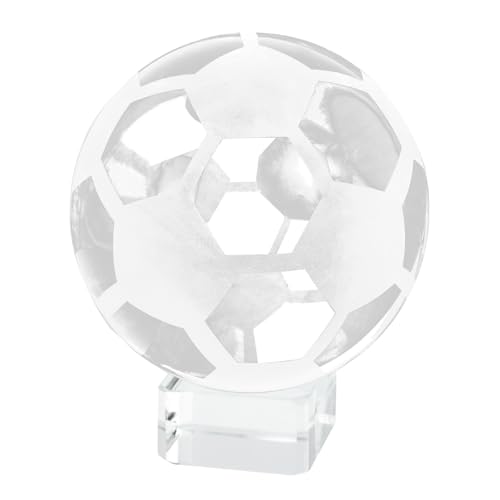 Ballon de football en cristal clair, le cadeau et souvenir unique d'événement