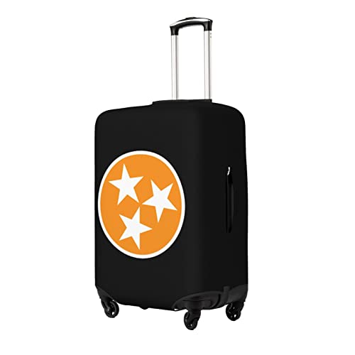 CUTEDWARF Tennessee Orange Star Flag Travel Suitcase Protector Fashion Luggage Cover Washable Fits 18-32 Inch Baggage2