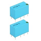 Briny River 2 Stück 8-poliges DPDT-Signalrelais RY5W-K 5V für Audioprodukte Blau