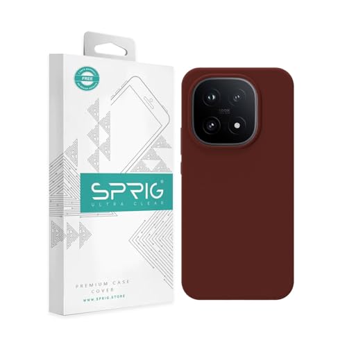 Image of SPRIG Compatible with IQOO 15 5G SilkTone Silicone Back Cover Drop Tested Shock Proof Mobile Case for Men, Women, Boys and Girls with Camera Protection (Dark Brown)
