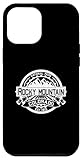Carcasa para iPhone 14 Plus Logotipo vintage del Parque Nacional de las Montañas Rocosas de