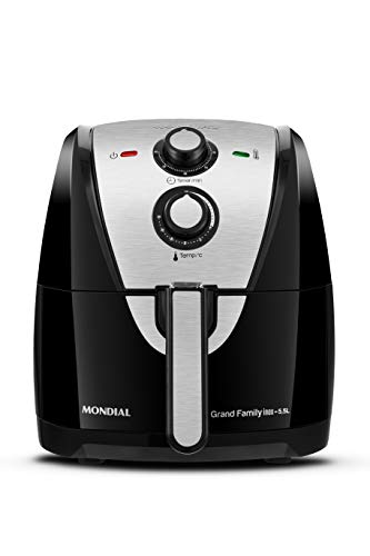 Fritadeira sem óleo Family Inox 5,5L 220V, Mondial - AF-55-I