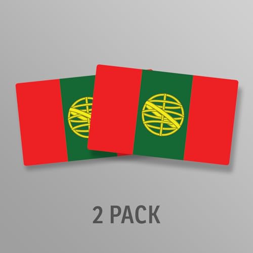 Image of World Country Flag Decal Stickers - Two Pack - for Cars Windows Bumpers Laptops Tablets Tumblers Cups Walls (Portugal)