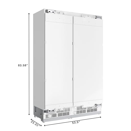 Image of KoolMore Reserve Panel Ready Column 30 in. Refrigerator and 24 in. Freezer Combo with Water and Ice Dispenser, Frost Free, ETL Listed, Energy Star