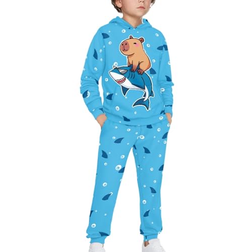 HUIACONG Children Long Sleeve Sweatsuits Boys Girls Sweat Set for Kids3