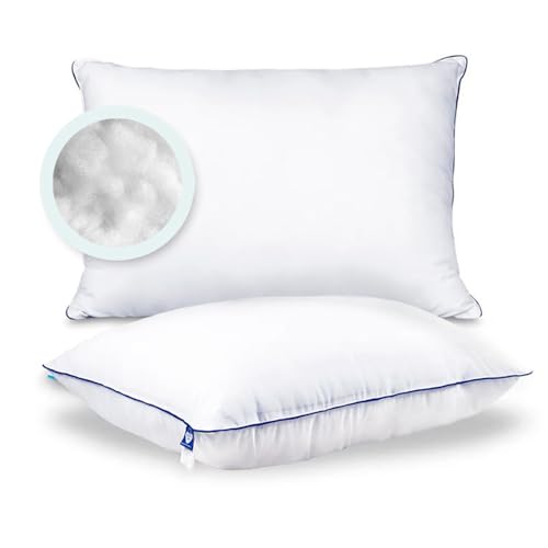 La mejor comparación de Spring air almohadas que puedes comprar esta semana. 46 Spring Air Almohadas Softly Pillow Ultra Comfort 2 Pack 840 gr. Tecnología de microfibras de Gel. Hipoalergénica, Antiácaros. Autosustentable 100% Pet Reciclado. Mantiene su...