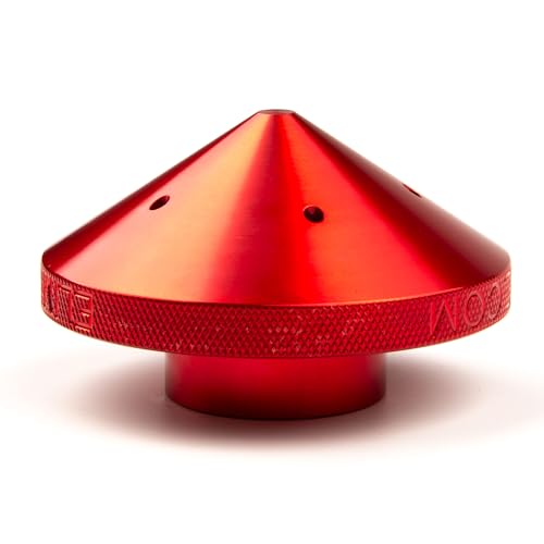 T-H Marine G-Force ELIMINATOR Trolling Motor Prop Nut - Fits Minn Kota 80 101 112 - Red - 6061 Billet Aluminum Anodized - O-Ring Dampener - Cooling Ports Heat Sink