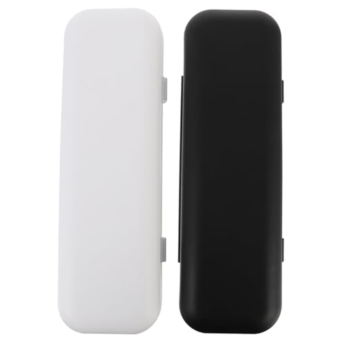 BESTYASH 2PCS Electric Toothbrush Travel Case Durable Portable Storage Box for Electric Toothbrushes Convenient Carrying Bag Safe Material for Travel and Storage