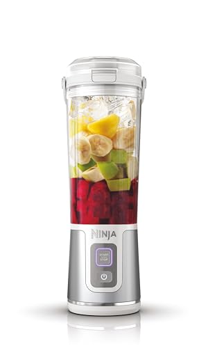 Image of Ninja BC151WH Blast Portable Blender, Cordless, 18oz. Vessel, Personal Blender-for Shakes & Smoothies, BPA Free, Leakproof-Lid & Sip Spout, USB-C Rechargeable, Dishwasher Safe Parts, White