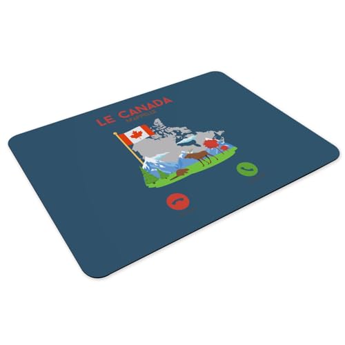 Sets de table bleu Canada lot de 4 grands formats 39.5x28.5 cm