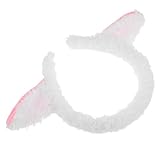 TOPPERFUN Diadema de Orejas de Cordero de Peluche Blanca Accesorio Ligero y Cómodo para Disfraces de Oveja Fiestas Infantiles Cumpleaños y Cosplay Diadema de Animal para Eventos