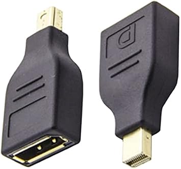 Premium Cord DisplayPort to Mini DisplayPort Adapter, Video Full HD 1080p 60Hz, DisplayPort Female to Mini DisplayPort Male, Black
