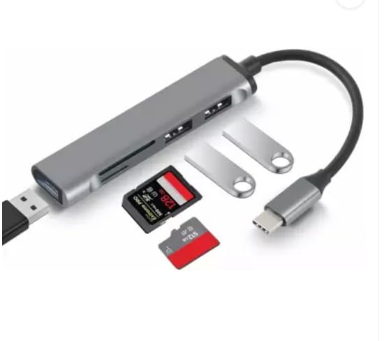 ENTWINO C Type to USB 3.0 Hub, 3 USB Ports, 2 SD Card Reader C Type USB 3.0 Hub with SD Card Adapter USB Hub-image-45
