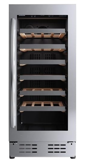 Elica EWS31SS1: 15 Inch Freestanding/Built-in Wine Cellar with 27 Bottles Capacity