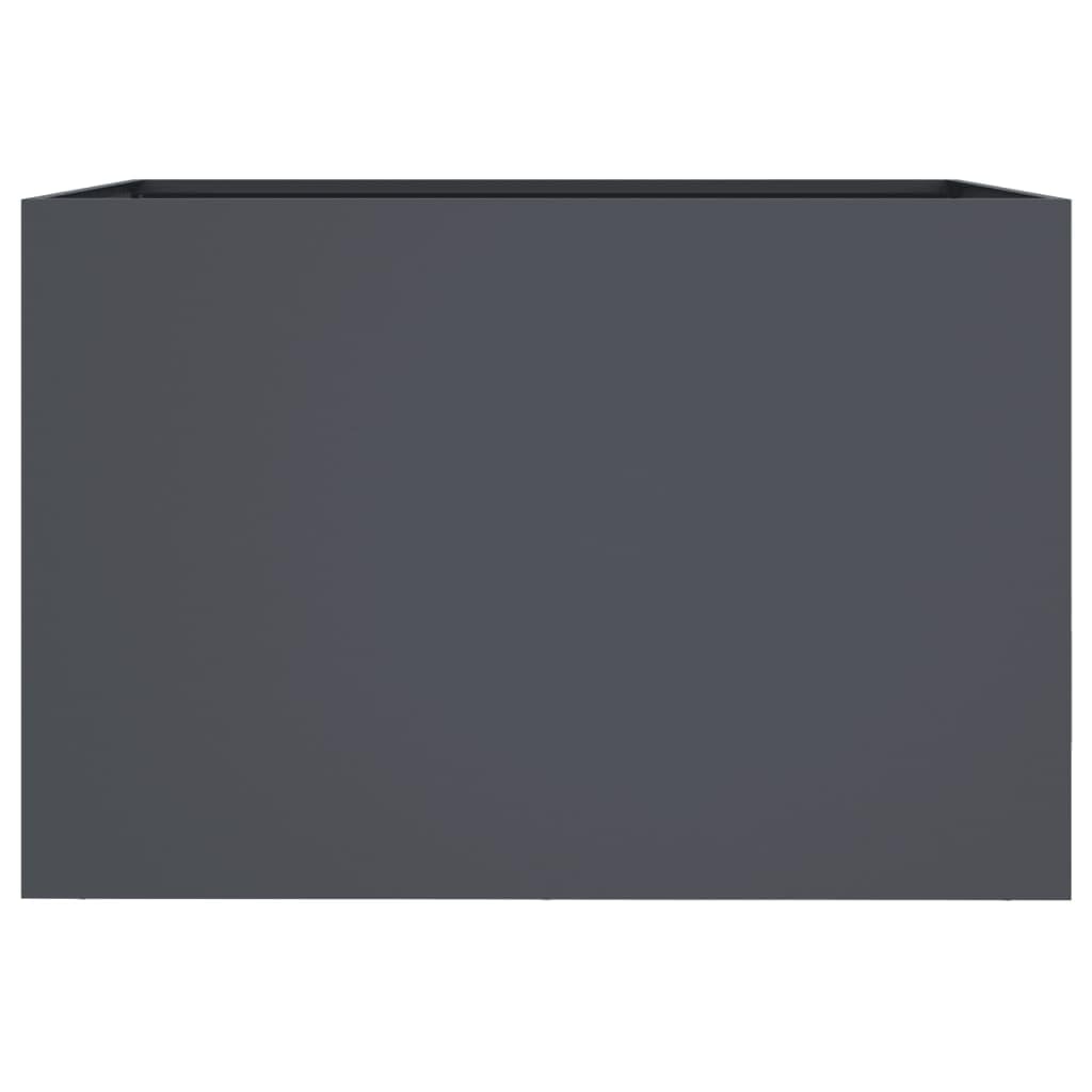 ShGaxin Sadzarka antracytowa 62 x 47 x 46 cm stal walcowana na zimno, podwyższona donica do warzyw, grządka ogrodowa