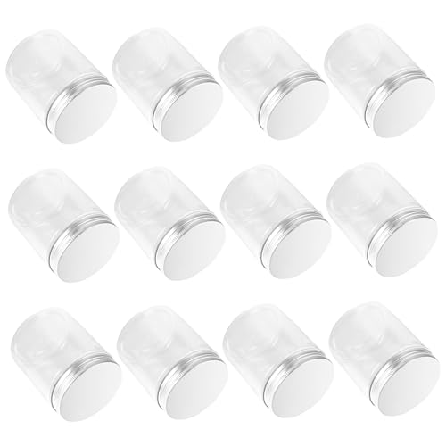 GRIRIW 12 Piezas Recipientes Plásticos con Tapa de Contenedores Transparentes para Almacenamiento de Alimentos y Snacks Cocina Aptos para Frigorífico Materiales Seguros para Uso Doméstico