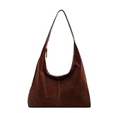 Generisch 2026 Bolso de hombro elegante suave bolso cruzado boho bolso casual, marrón, Talla única