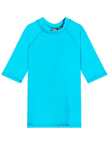 Kanu Surf Boys' Fiji UPF 50+ Sun Protective Rashguard, Light Aqua, 3T