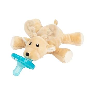 WubbaNub Infant Pacifier - Tan Reindeer